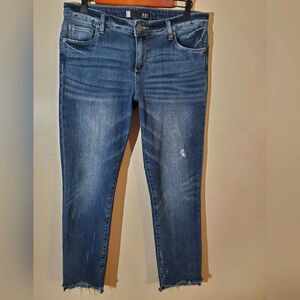 Kut from the kloth reese ankle straight leg jeans size 8